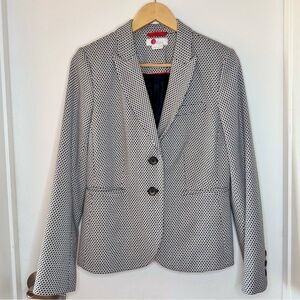 BODEN Canonbury Blazer Jacket Women’s U.S. Size 6 Preppy Cotton Tweed Blend EUC